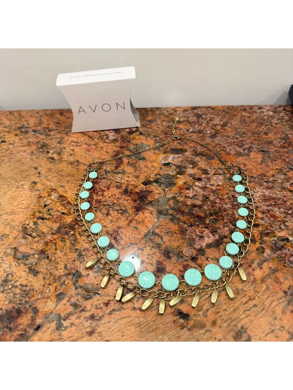 Avon Faux Turquoise Necklace